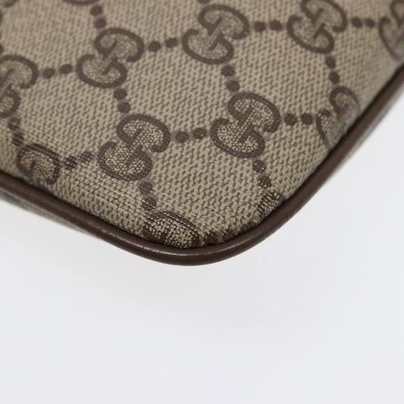 GUCCI GG Supreme Web Sherry Line Shoulder Bag PVC Beige 904 02 047 Auth 88145 - Picture 11 of 16